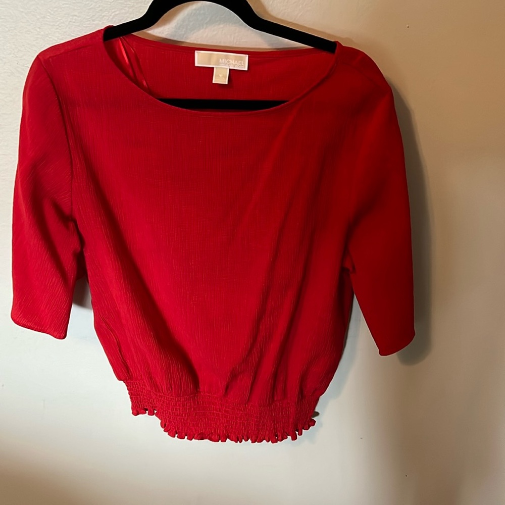 Red Michael Kors top medium